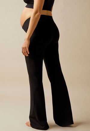 Flared maternity trousers