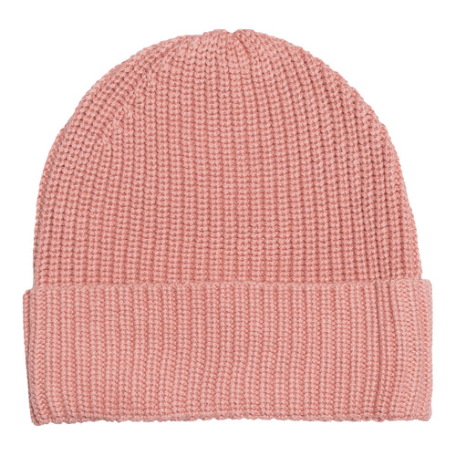Chunky strikket lue -Rose