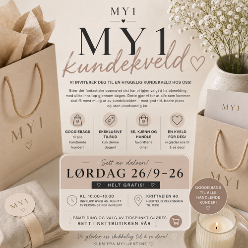 My1 kundekveld 26/9- GRATIS BILLETT ⭐️