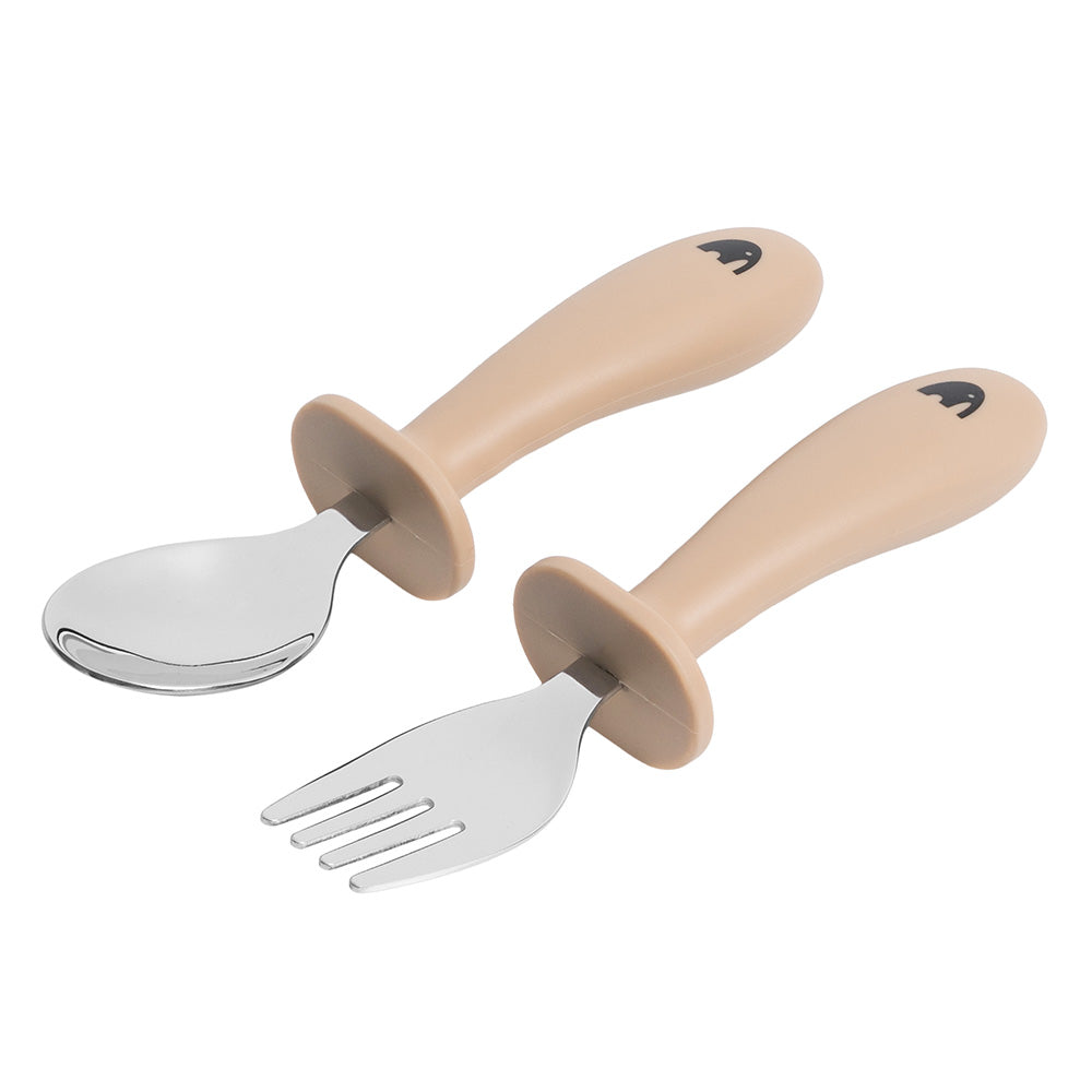 Children's cutlery 2pc fork&spoon - Nordic sand ARRIVES 27/3
