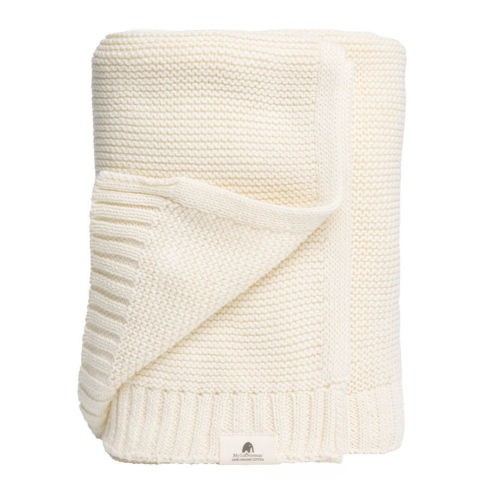 Knitted baby blanket