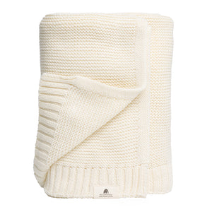 Knitted baby blanket