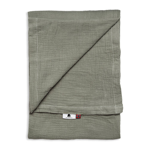 Personalized Muslin Blanket - Dusty Green