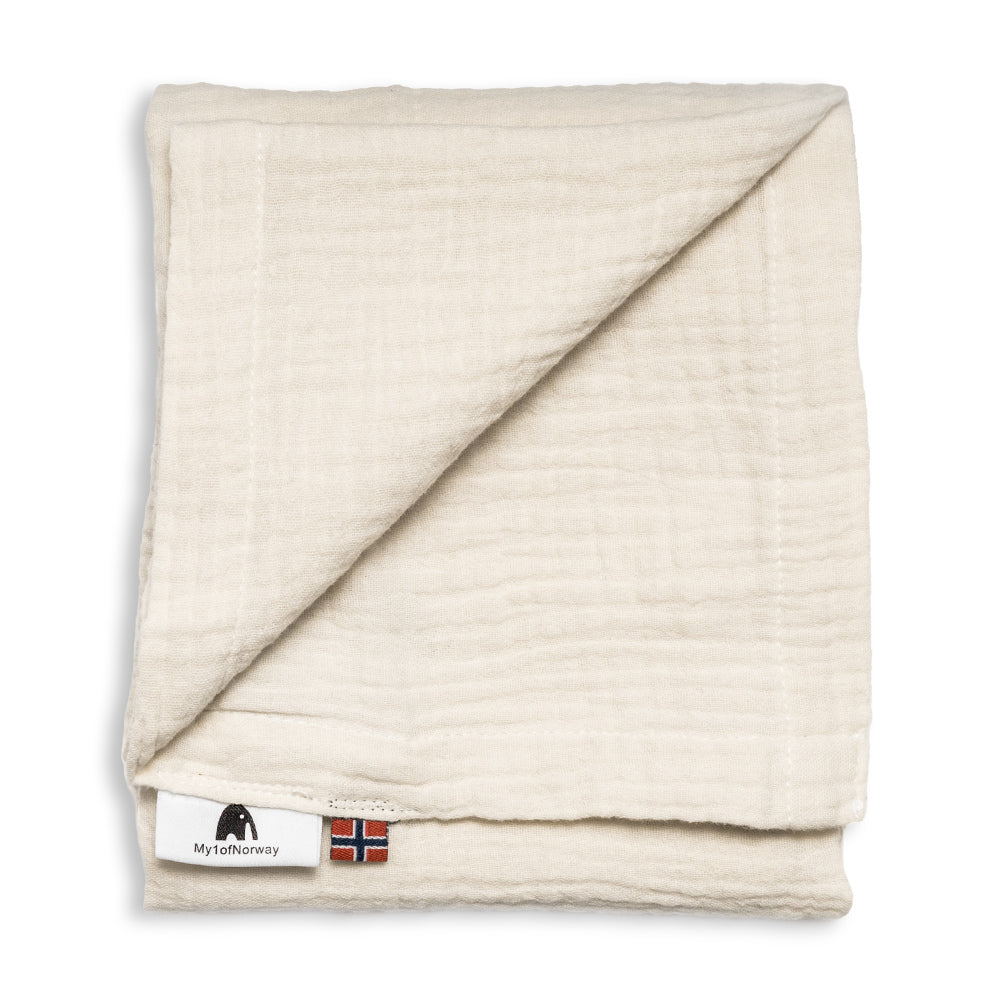 Muslin security blanket/burp cloth - Natural