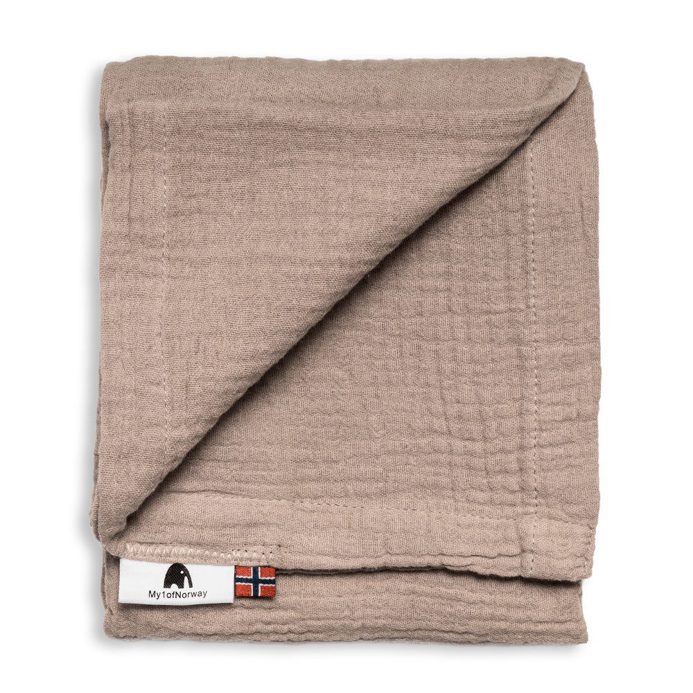 Muslin comfort/burp cloth - Hazelnut